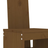 Garden Bar Set Honey Brown Solid Pine Wood Large Footrest 3157784