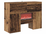 Electric Fireplace Old Wood 75 x 24.5 x 75 cm Engineered wood 8020774