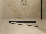 Shower Drain 2-in-1 with 360&deg Siphon Black 70 cm 42015969