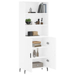 Highboard White 69.5x34x180 cm Engineered Wood 3189269