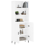 Highboard White 69.5x34x180 cm Engineered Wood 3189269
