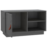 TV Cabinet Grey 70x34x40 cm Solid Wood Pine 818237