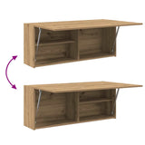 Bathroom Wall Cabinet Artisan Oak 100x25x40 cm Engineered Wood 860111