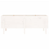 Garden Raised Bed White 160x50x57 cm Solid Wood Pine 825220