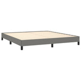 Bed Frame without Mattress Dark Grey Super King Fabric 349828