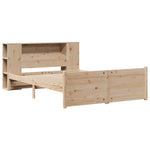 Bookcase Bed without Mattress 140x190cm Solid Wood Pine 3322433