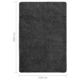 Shaggy Rug Dark Grey 140x200 cm Anti Slip 340379