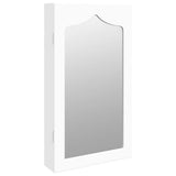 Mirror Jewellery Cabinet Wall Mounted White 37.5x10x67 cm 353220