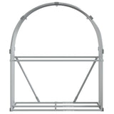 Log Holder Silver 120x45x140 cm Galvanised Steel 364591