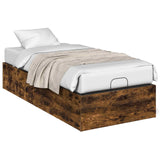Bed Surround for Adjustable Bed Base Smoked Oak 90 x 200 cm 8021827