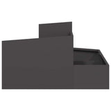 Garden Planter Black 80 x 80 x 50 cm Cold-rolled Steel 873578