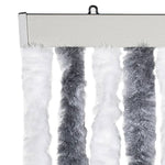 Insect Curtain Grey and White 118x220 cm Chenille 315125
