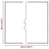 Clear Tarpaulin with Eyelets 5x5 m Polyethylene 4018568