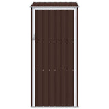 Garden Shed Brown 87x98x159 cm Galvanised Steel 46292