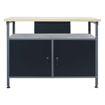 Workbench Black 120x60x85 cm Steel 145345