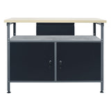 Workbench Black 120x60x85 cm Steel 145345