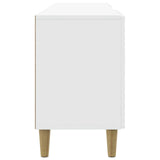 TV Cabinet 99 x 34.5 x 50 cm High Gloss White Engineered Wood 895179