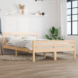Bed Frame without Mattress Solid Wood 140x190 cm 814799