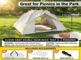 3-4 Man UK Outdoor Automatic Instant Double Layer Pop Up Camping Tent Waterproof 60418875