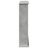 ZNTS Fireplace Surround Concrete Grey 75x20x87.5 cm Engineered Wood 854583