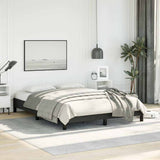 Bed Frame without Mattress Black 137x190 cm Full Faux Leather 346932