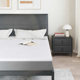 Mattress Topper White 200 x 200 x 3.5 cm Jaquard Fabric 4106219