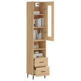 Highboard Sonoma Oak 34.5x34x180 cm Engineered Wood 3199316