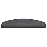 Stair Mats 30 pcs 65x24x4 cm Anthracite Half Round Large 3365749