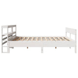 Bed Frame without Mattress White 180x200 cm Super King Solid Wood Pine 3306178