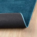 Rug OVIEDO Short Pile Turquoise 200x200 cm 375604