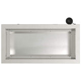 Garden Planter with LED Silver 30 x 60 x 30 cm Stainless Steel 8008092