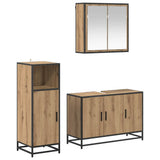 Bathroom Furniture Set 3 pcs Artisan Oak Engineered Wood 3402400