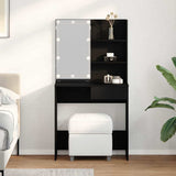 Dressing Table Black Oak 74.5 x 40 x 141 cm Engineered Wood 862785
