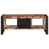 ZNTS Coffee Table Multicolour 90x50x36 cm Solid Wood Reclaimed 4013556