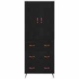 Highboard Black Oak 69.5 x 34 x 180 cm Engineered Wood 3416236