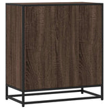 Sideboard Brown Oak 68x35x76 cm Engineered Wood and Metal 848983