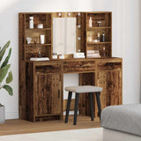 Dressing Table Set with Drawer 3 pcs Old Wood Engineered Wood 3334297