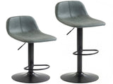 Bar Stools Set of 2, Modern Swivel Barstools with Footrest for Kitchen Island and Dining Room, Green T3398P555823