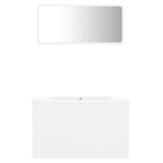 ZNTS Bathroom Furniture Set White Engineered Wood 3071594