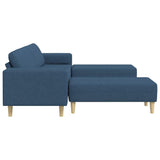 Sofa Set Blue Fabric 3335119