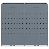 Wheelie Bin Storage for 2 Bins Light Grey 136 x 77.5 x 121.5 cm 3394748