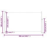 ZNTS Patio Retractable Side Awning 180x300 cm Red 313404