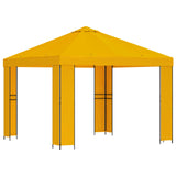 Gazebo 3 x 3 m Yellow Polyester and Steel 190 gsm 900356