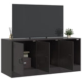 TV Cabinet Black 99x39x44 cm Steel 841643