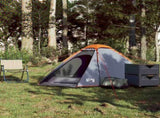 Camping Tent Dome 2-Person Grey and Orange Waterproof 94767