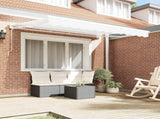 Awning Frame White 250 x 200 cm Polyester with PU coating 3329433
