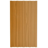 Roof Panel 12 pcs Natural 80 x 45 cm Galvanised steel 42047117