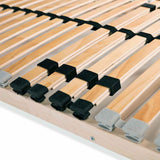 Slatted Bed Bases without Mattress 2 pcs with 28 Slats 90x200cm 3051431
