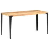 ZNTS Dining Table 140x70x76 cm Solid Mango Wood 286363