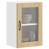 Kitchen Wall Cabinet with Glass Door Porto Sonoma Oak 854010